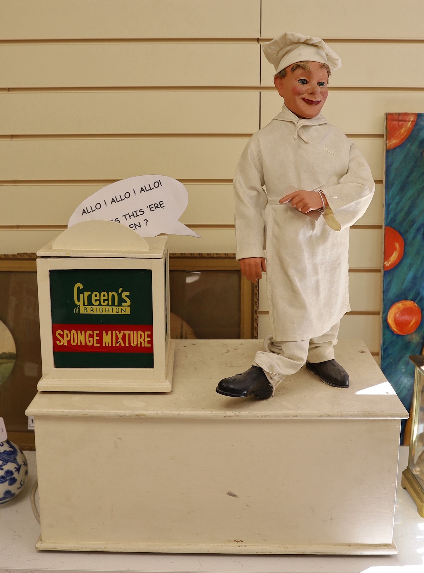 An advertising automaton, Green's of Brighton, 84 cms high